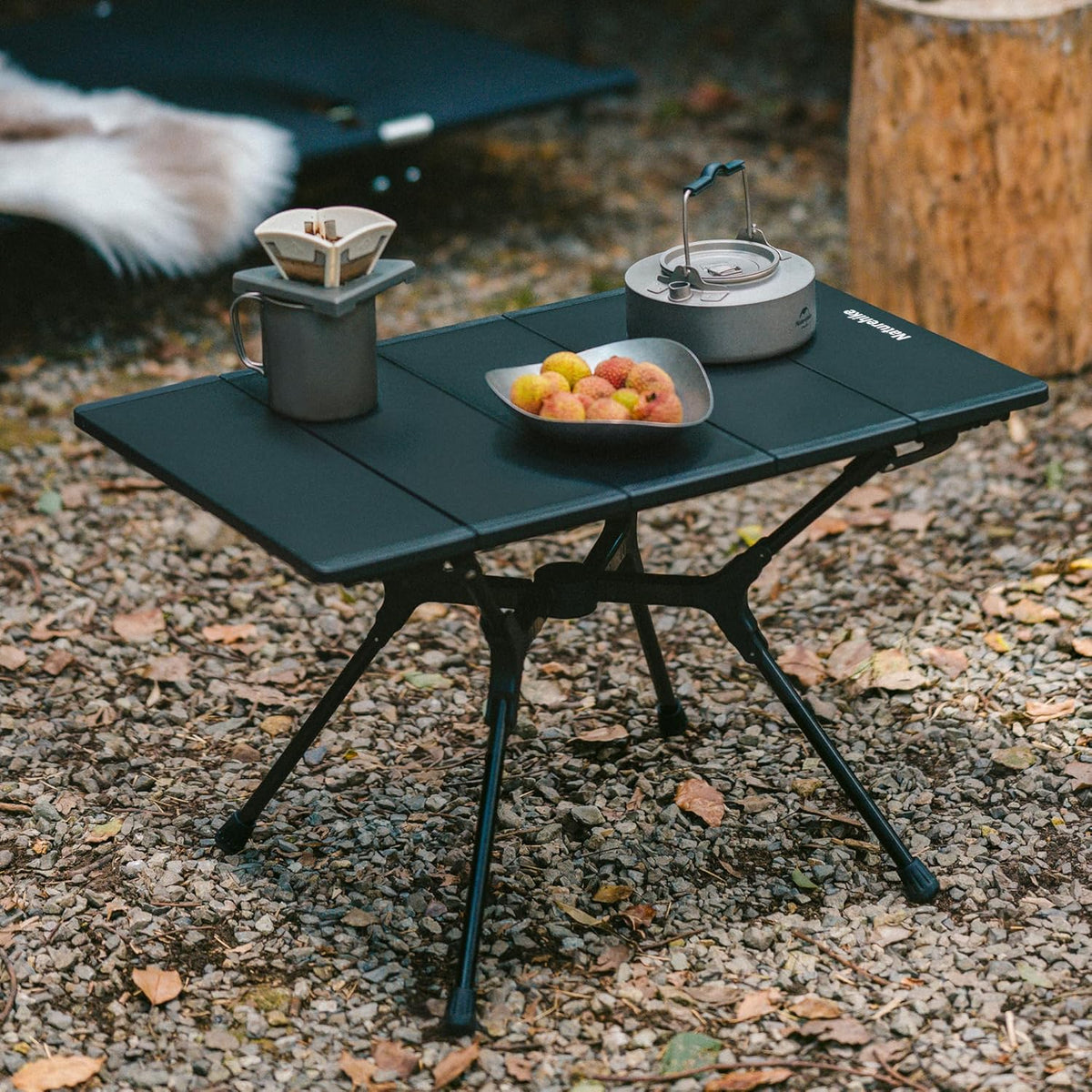 Naturehike YL01 Portable Camping Table, Lightweight Folding Backpacking Table for Hiking, Tailgating, Picnics, Beach, Travel