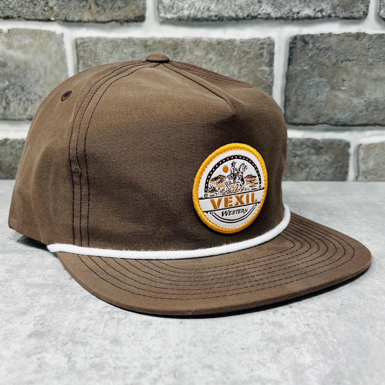 Vexil Unstructured Adjustable Snapback Western Lifestyle Rodeo Southwest Inspired Brand Patch Hat