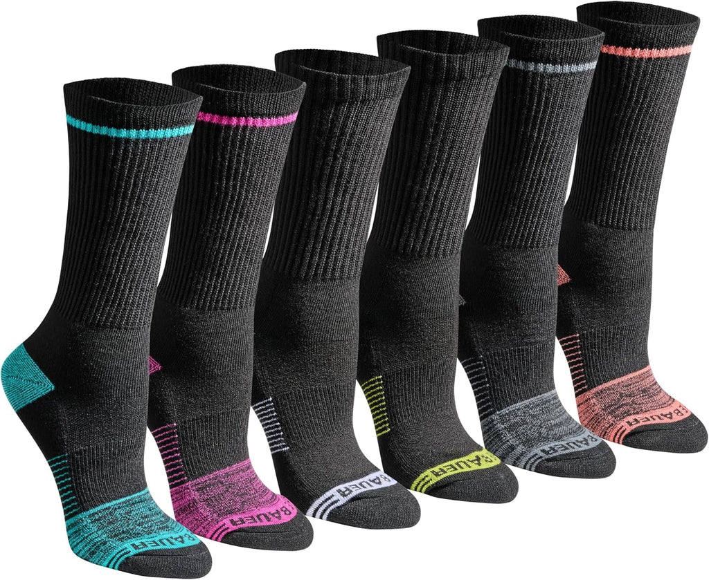 Eddie Bauer Women's Dura Dri Moisture Control 6-pair Crew Socks