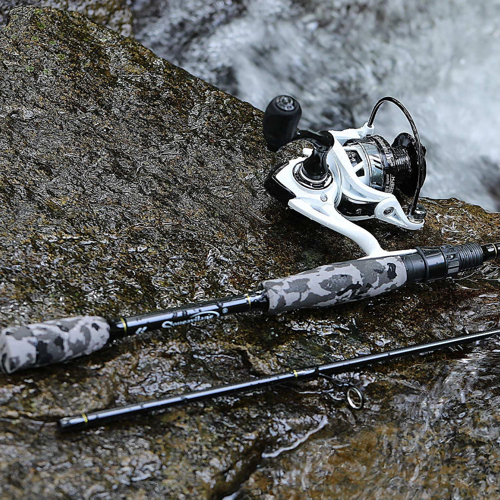 Sougayilang Fishing Rod and Reel Combo, Stainless Steel Guides Fishing Pole with Spinning Reel Combo for Bass Fishing