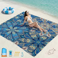 Beach Blanket Waterproof Sandproof 78''X81''/10'X9' Oversized Big Blanket