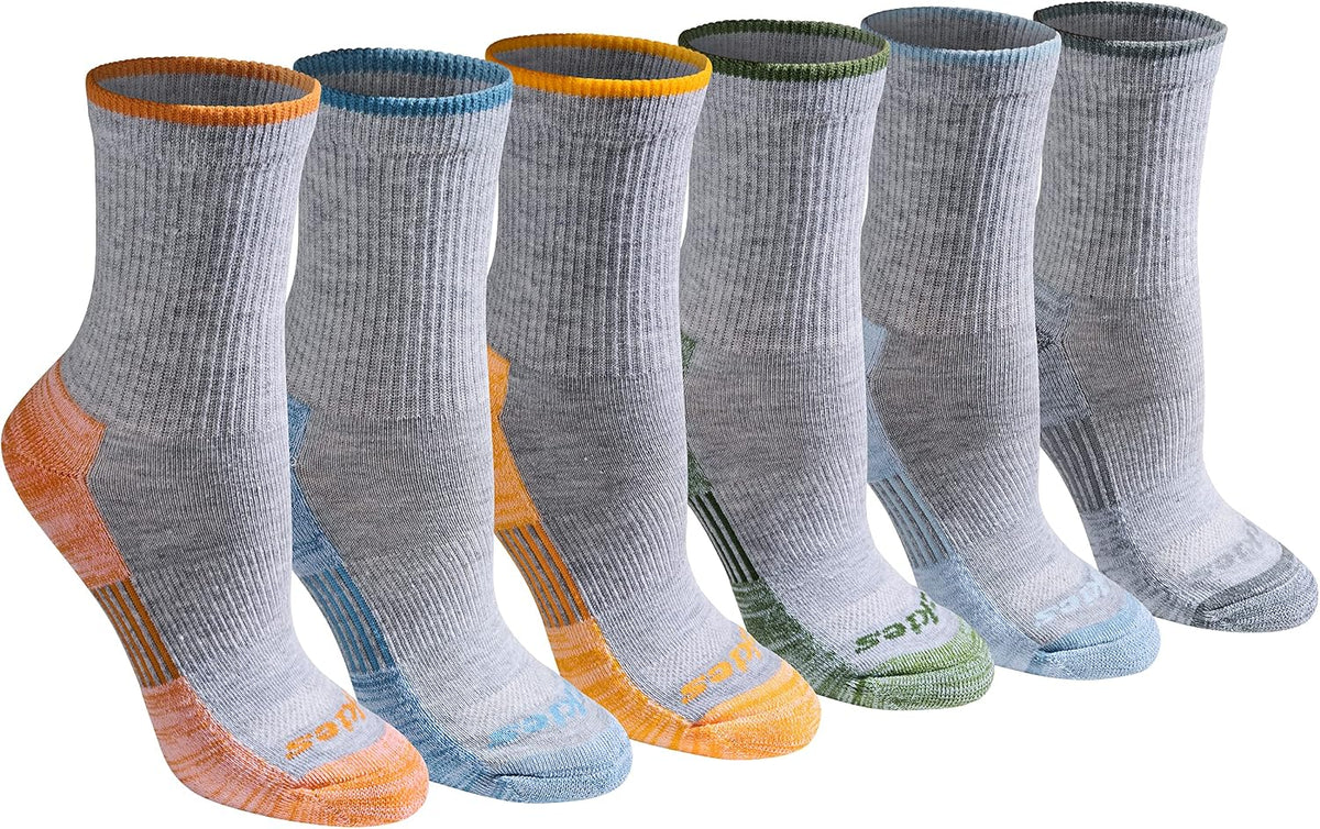 Dickies Women's Dri-tech Advanced Moisture Wicking Mid-crew Socks, Available in M-l (6, 12 Pairs)