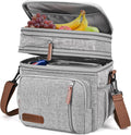 MIYCOO Lunch Bag for Women & Men, Expandable Double Deck Lunch Box, 15L