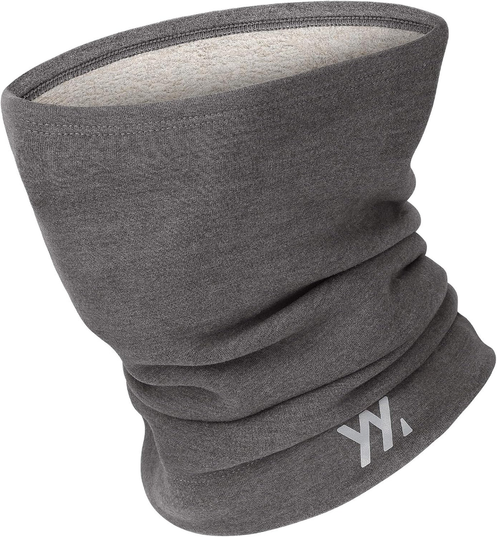 YANIKY Winter Neck Warmer, Wool Neck Gaiter Fleece Scarf, Windproof Face Cover Mask for Men Women