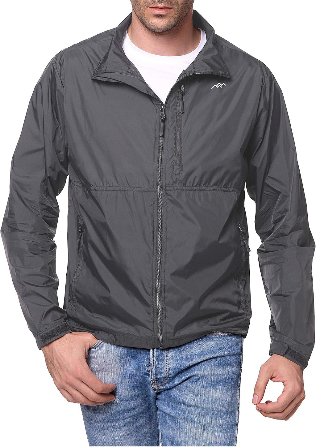 TRAILSIDE SUPPLY CO. Mens Windbreaker Jackets Lightweight Packable Jacket