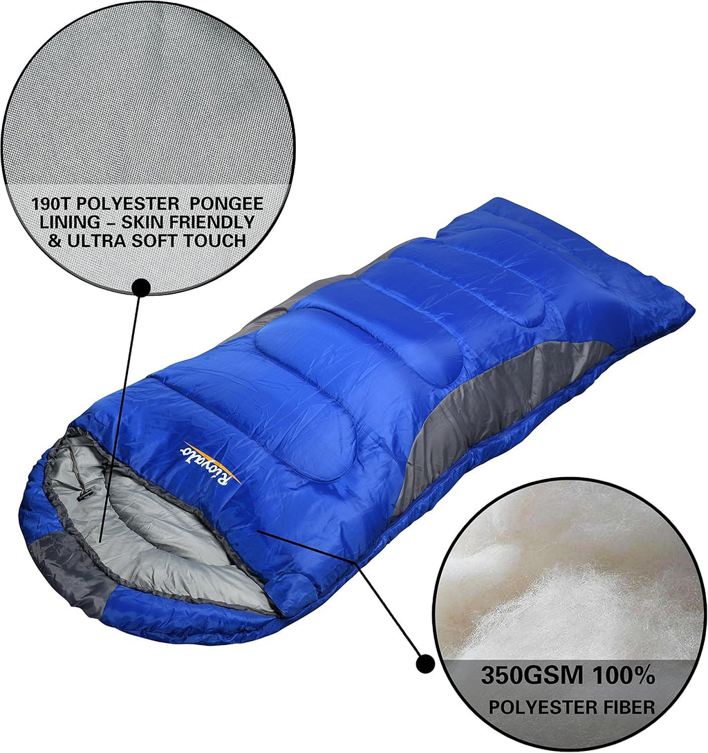 0 Degree Winter Sleeping Bags for Adults, Cold Weather Camping
