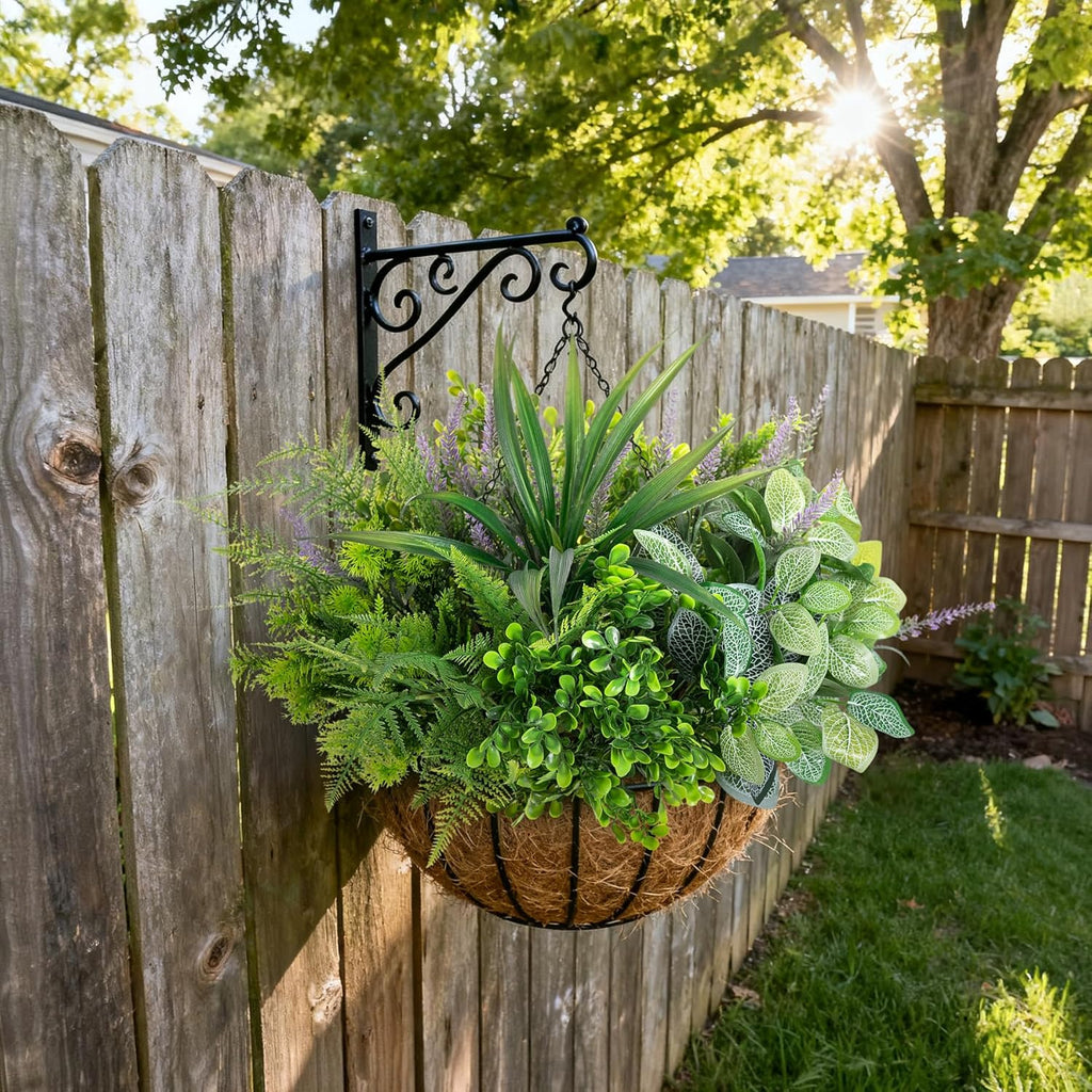 Hrobek Outdoor Faux Plants UV Resistant Fake Greenery for Outside Planter