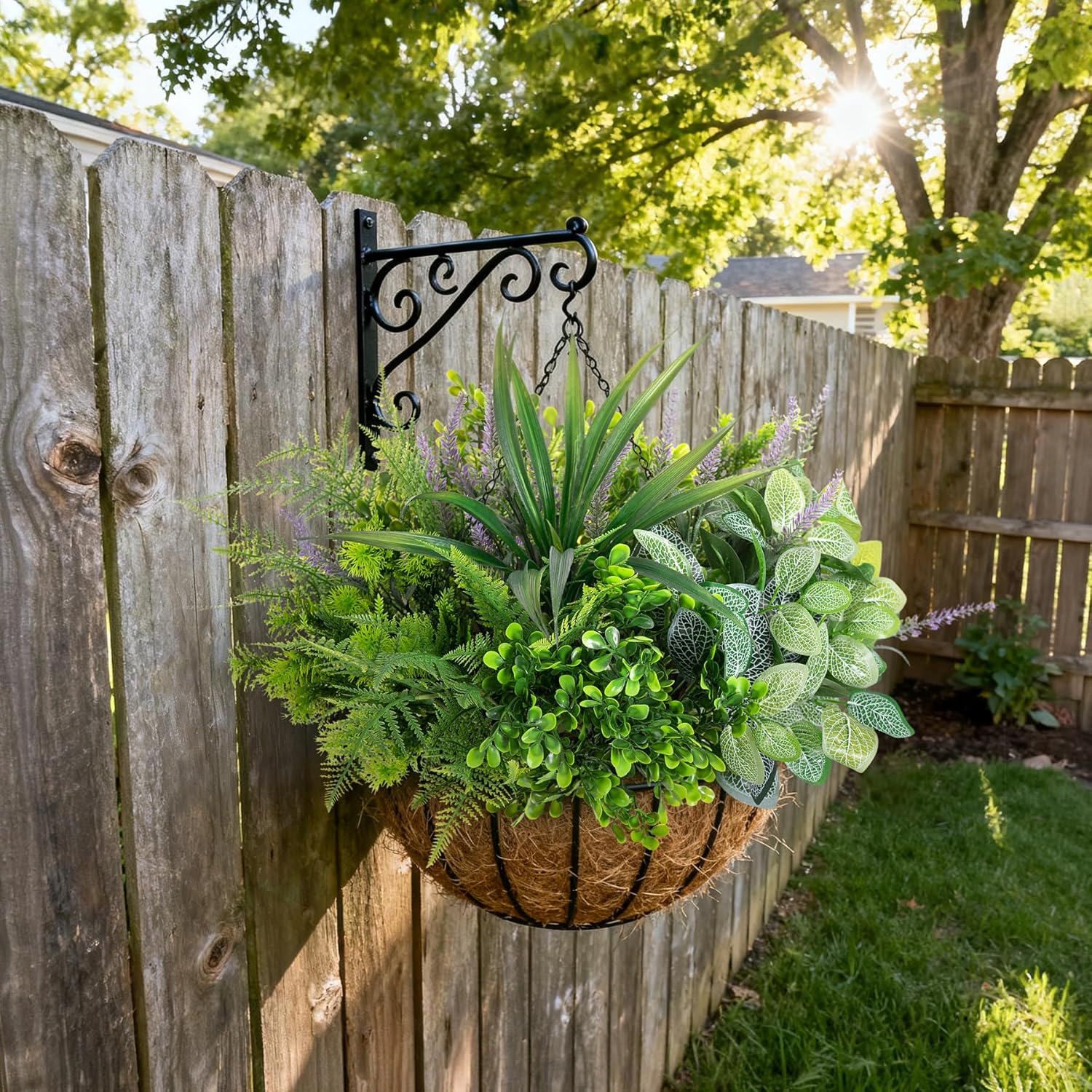 Hrobek Outdoor Faux Plants UV Resistant Fake Greenery for Outside Planter
