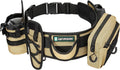 Wading Fishing Belt with Rod Holder and Tackle Pouch, Tan
