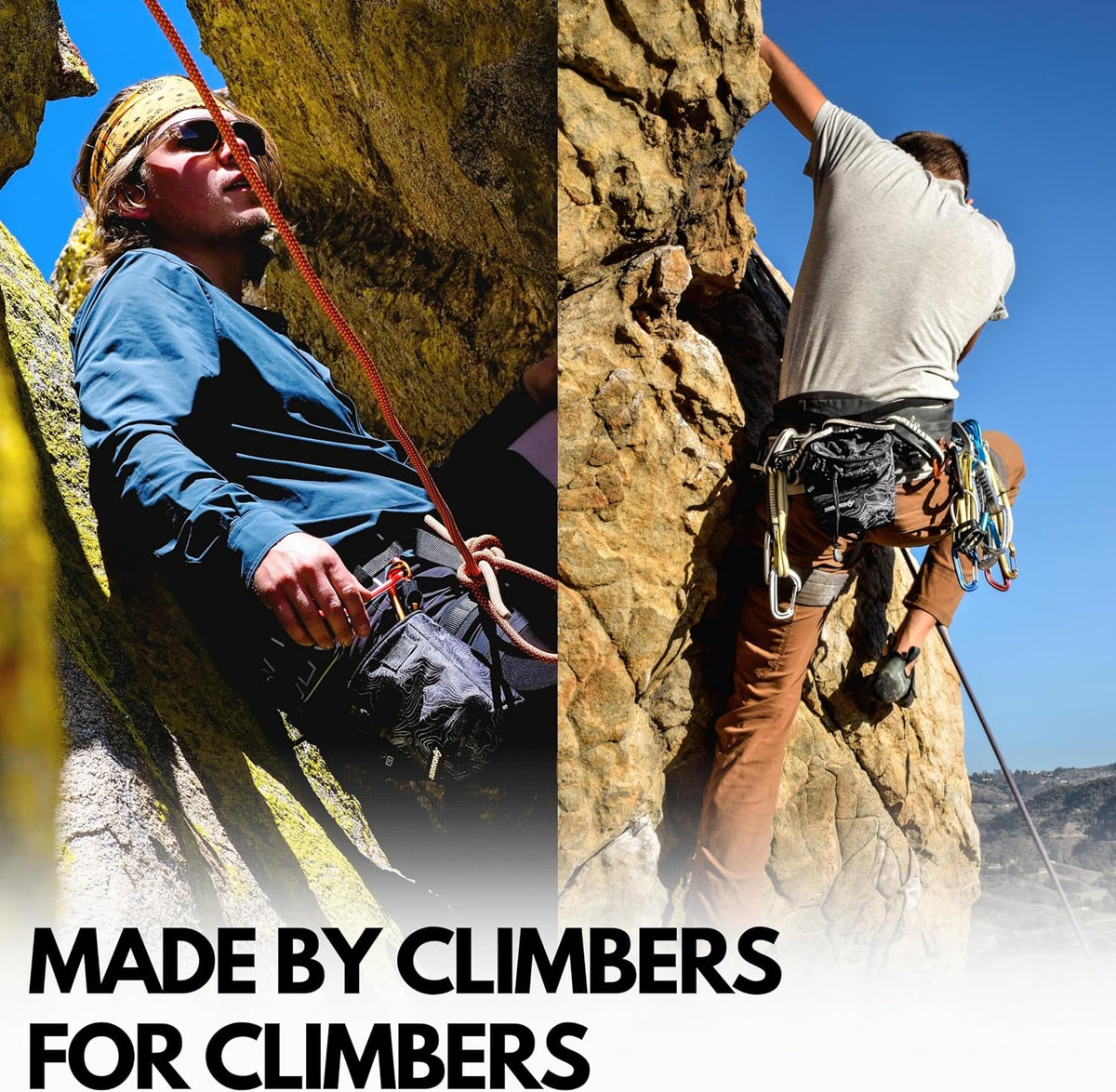 SURVIVOR Chalk Bag for Rock Climbing, Bouldering, Weightlifting, and More