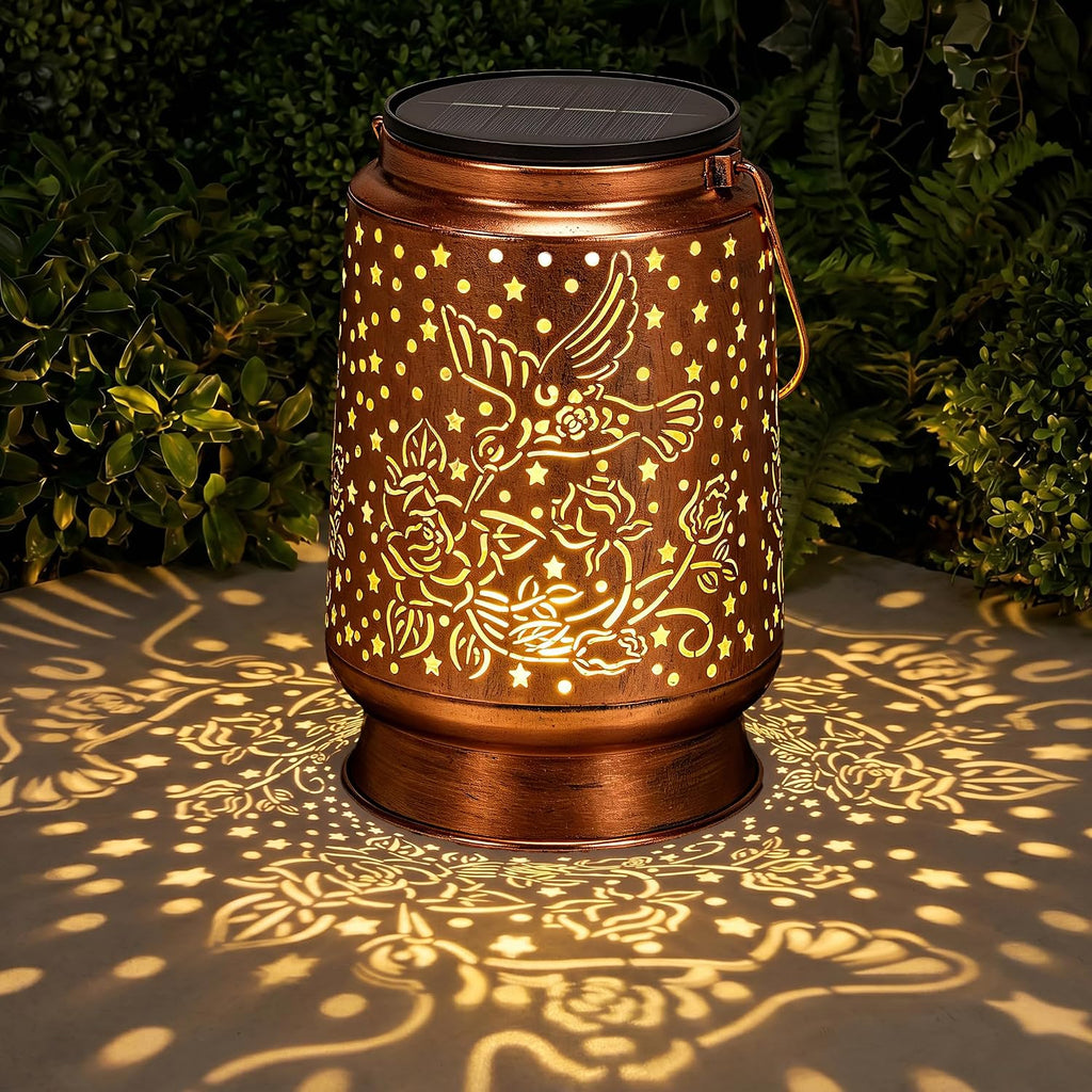 Hummingbird Solar Lanterns Outdoor Waterproof, Birthday Day Gifts for Women