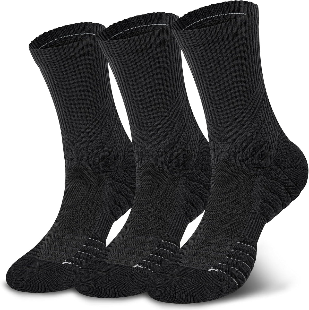 Hylaea Unisex Crew Socks for Running Athletic, Comperssion & No Blisters
