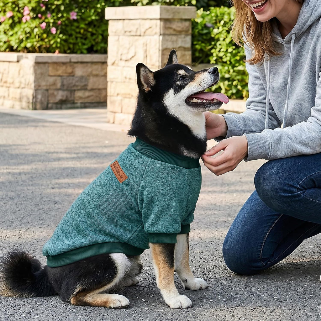 3 Pack Dog Sweaters for Small Dogs Girl Boy Winter Fleece Clothes Warm Soft Dog Sweatshirt Outfit for Dogs Cats Pet Apparel