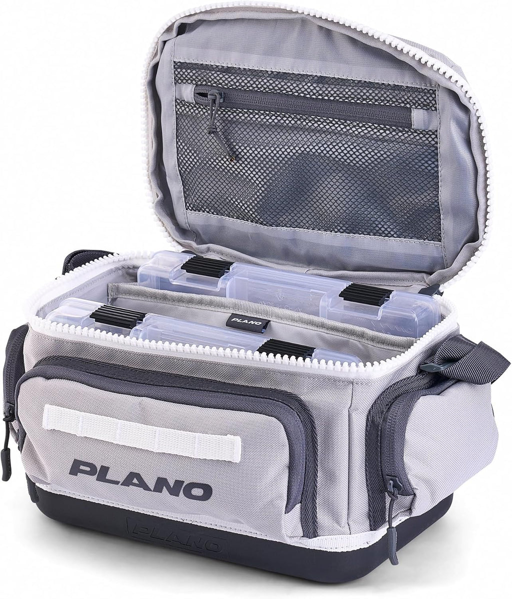 Plano Weekend 3500 Tackle Bag, Cutting-Edge Fishing Tackle Bag, Molded Waterproof Base, Spacious Storage, Die Cut Tool Sleeves, Daisy Chain Attachment Points