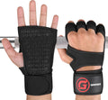 Ventilated Weight Lifting Gloves for Men & Women with Wrist Wrap Support – Padded Fingerless Gym Workout Gloves with Non-Slip Grip for Fitness, Weightlifting & Cross Training