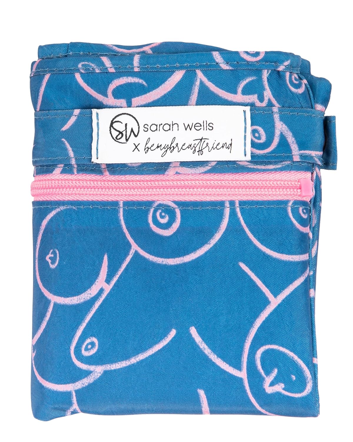 Sarah Wells Pumparoo Wet/Dry Bag with Staging Mat (Blue Pattern)