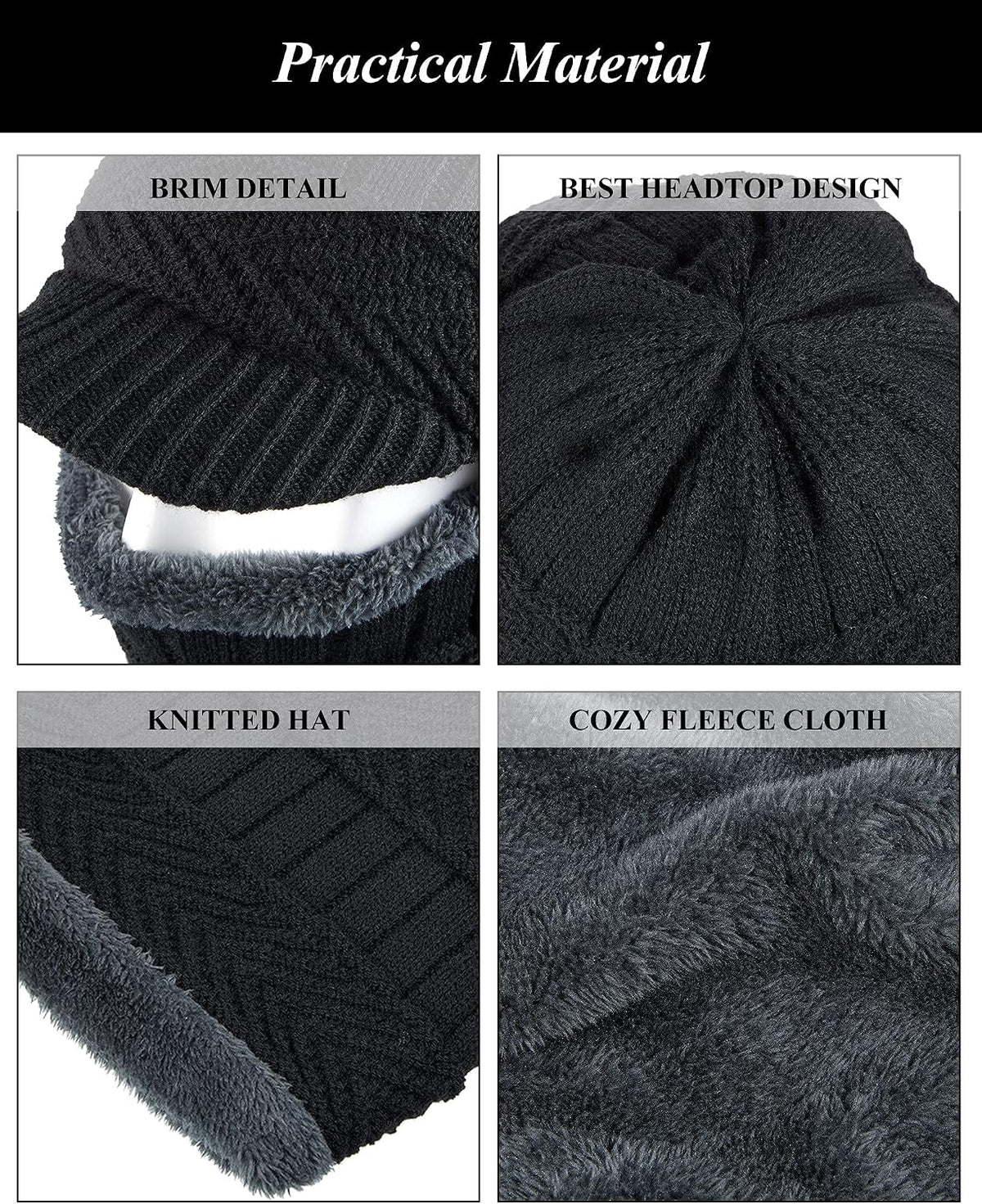 Syhood Winter Balaclava Ski Mask Fleece Lined