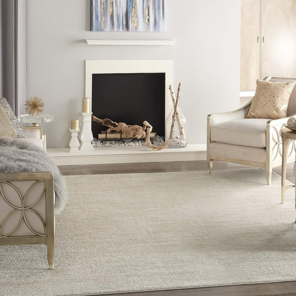Nourison Home Essentials Indoor Outdoor Area Rug, Ivory Beige, 8' x 10'