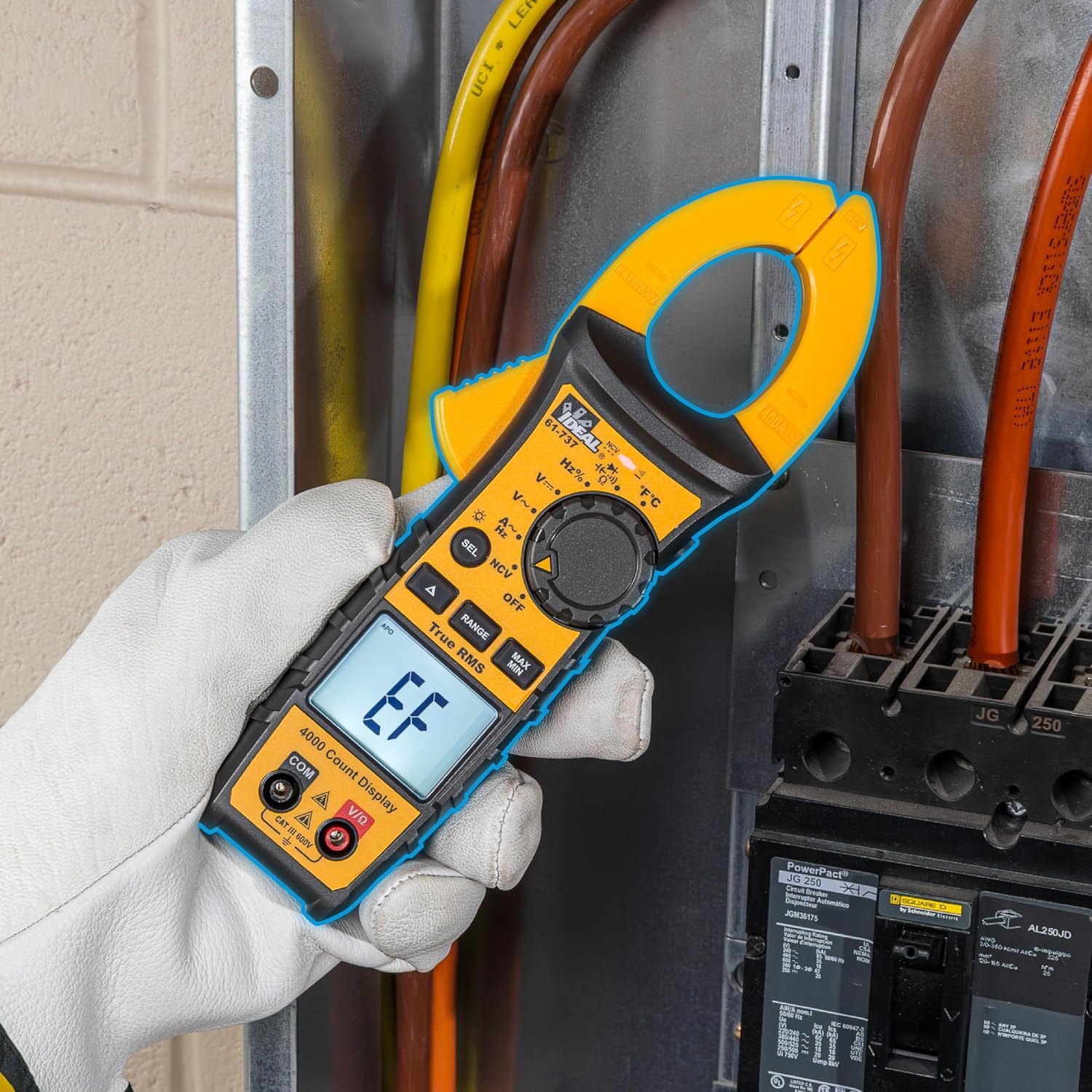 Ideal Electrical Digital AC Clamp Meter, 61-737, 400A, 600V