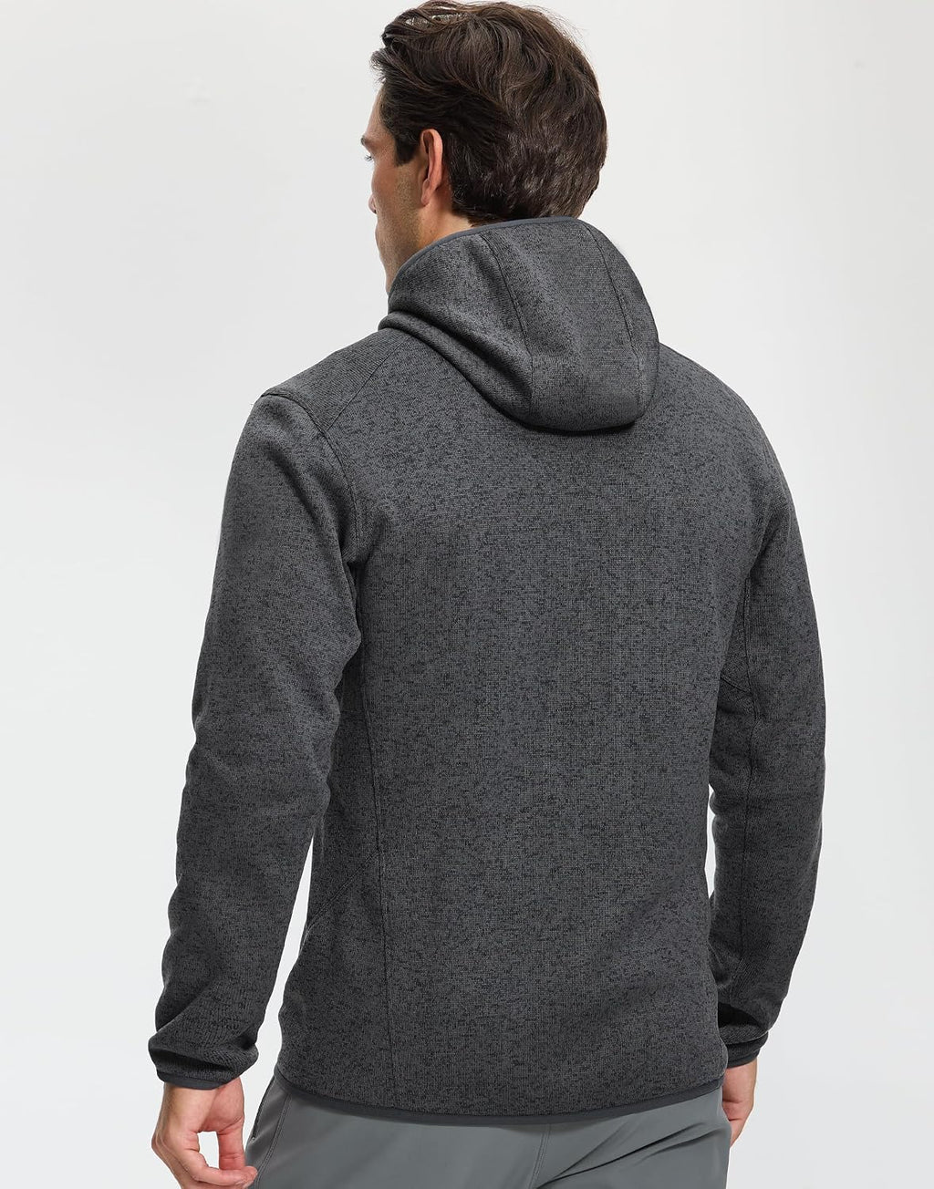 Pioneer Camp Men's Hooded Sweater Fleece Jacket Full Zip Hiking Mid Layer