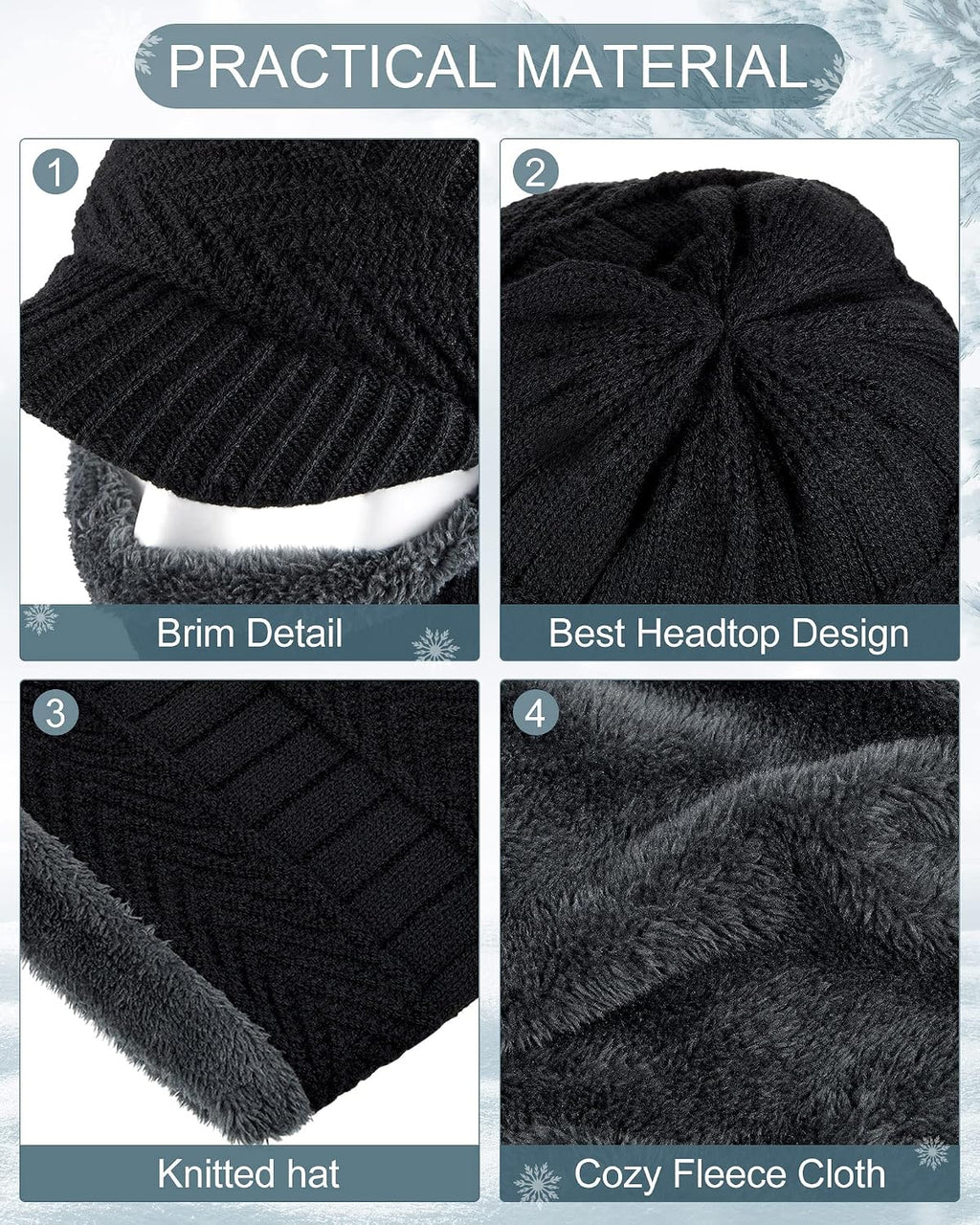 Syhood Winter Balaclava Ski Mask Fleece Lined