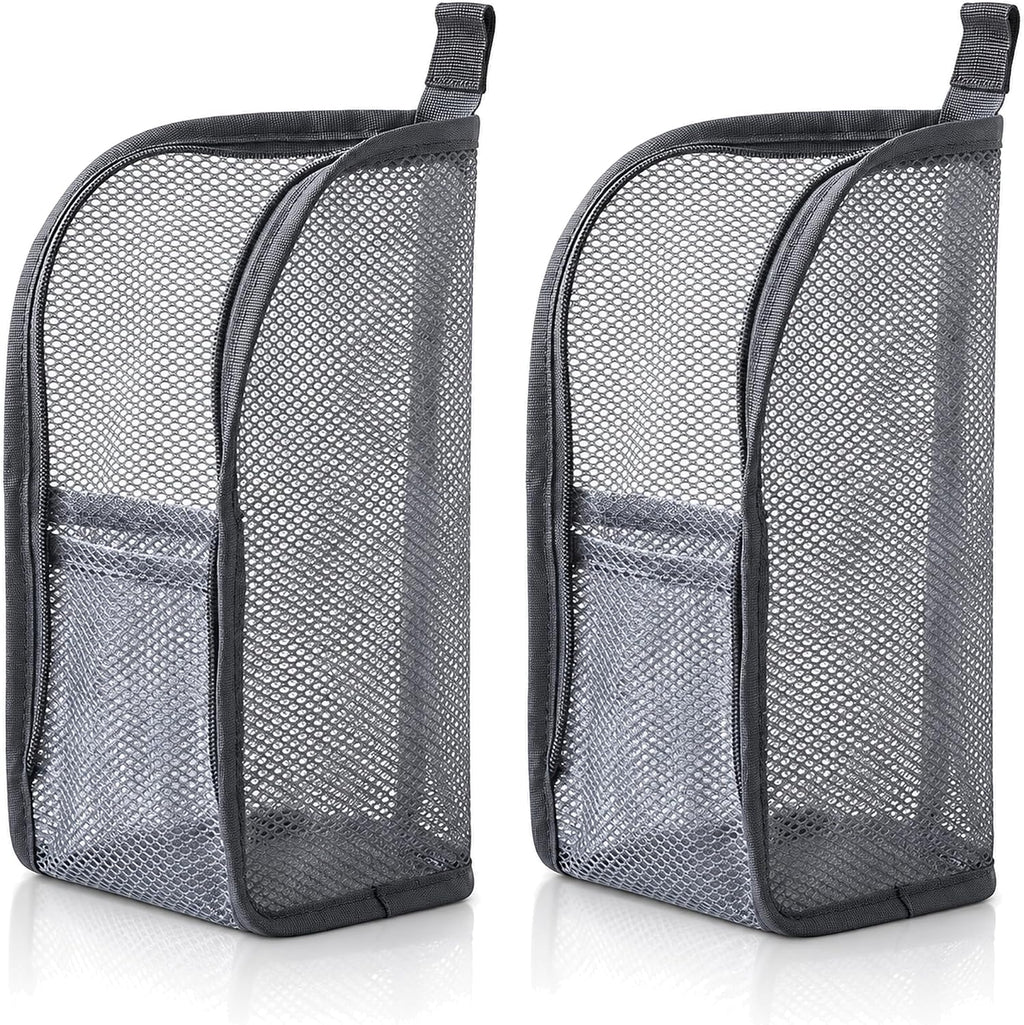 Upgrade Portable Lightweight Travel Toiletry Bag, 2026 New Standing Toiletry Bag EVA Large Capacity Mesh Travel Storage Bag, Foldable Hanging Makeup Bag Cosmetic Organiser Storage (2, Gray)