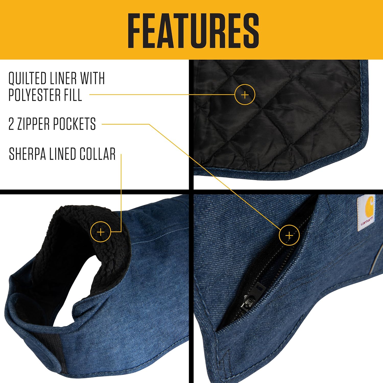 Carhartt Denim Insulated Chore Coat Canal XL