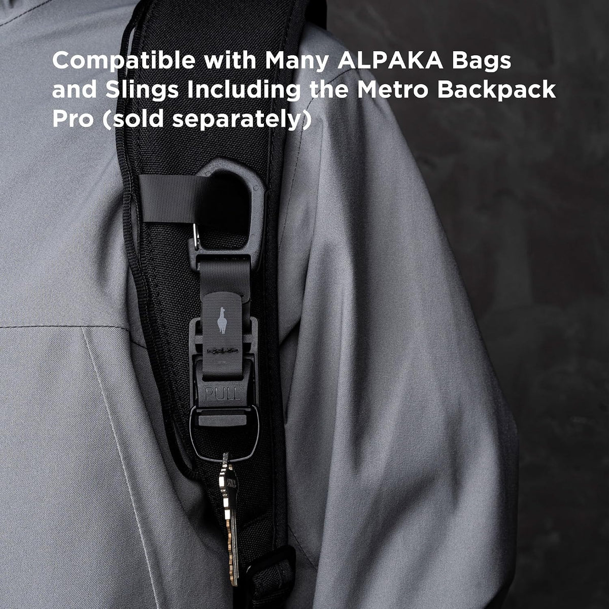 ALPAKA HUB Carabiner Quick Release Keychain with Magnetic Belt Clip