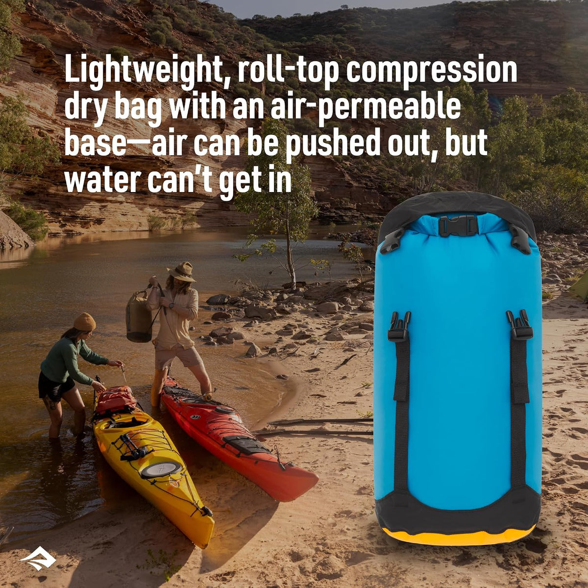 Sea to Summit eVac Compression Dry Bag, 20 Liter, High Rise Grey