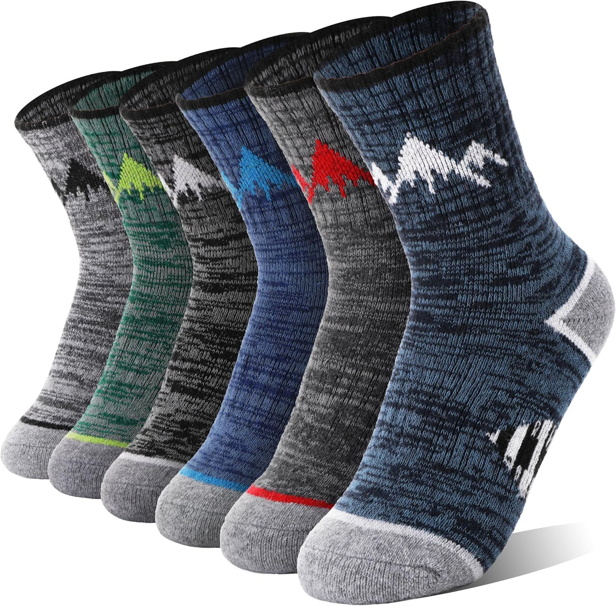 ANTSANG Kids Toddlers Boys Girls Merino Wool Hiking Athletic Crew Socks