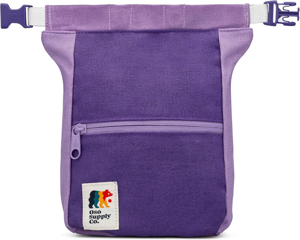 Oso Supply Co - Kulshan Bouldering Bucket, Large Size Chalk Bag for Rock Climbing, Chalk Pot with Magnetic Roll Down Closure, Brush Loop, Zippered Pockets for Climbers