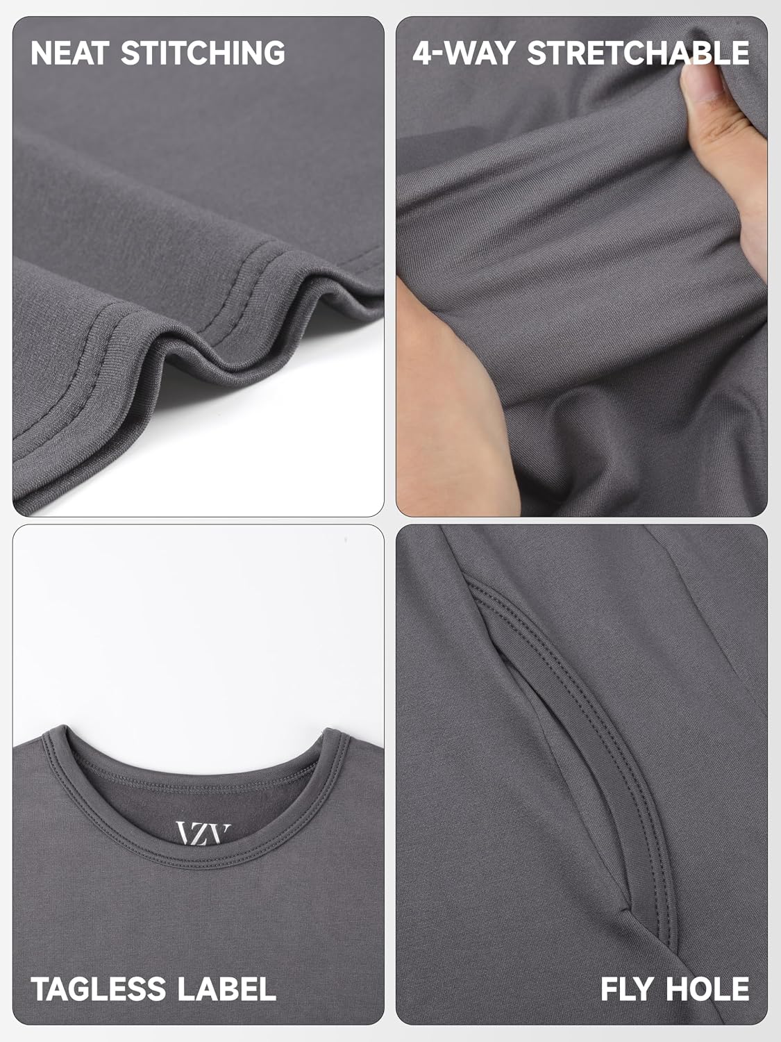 Thermal Underwear for Men Fleece Lined Long Johns for Mens Winter