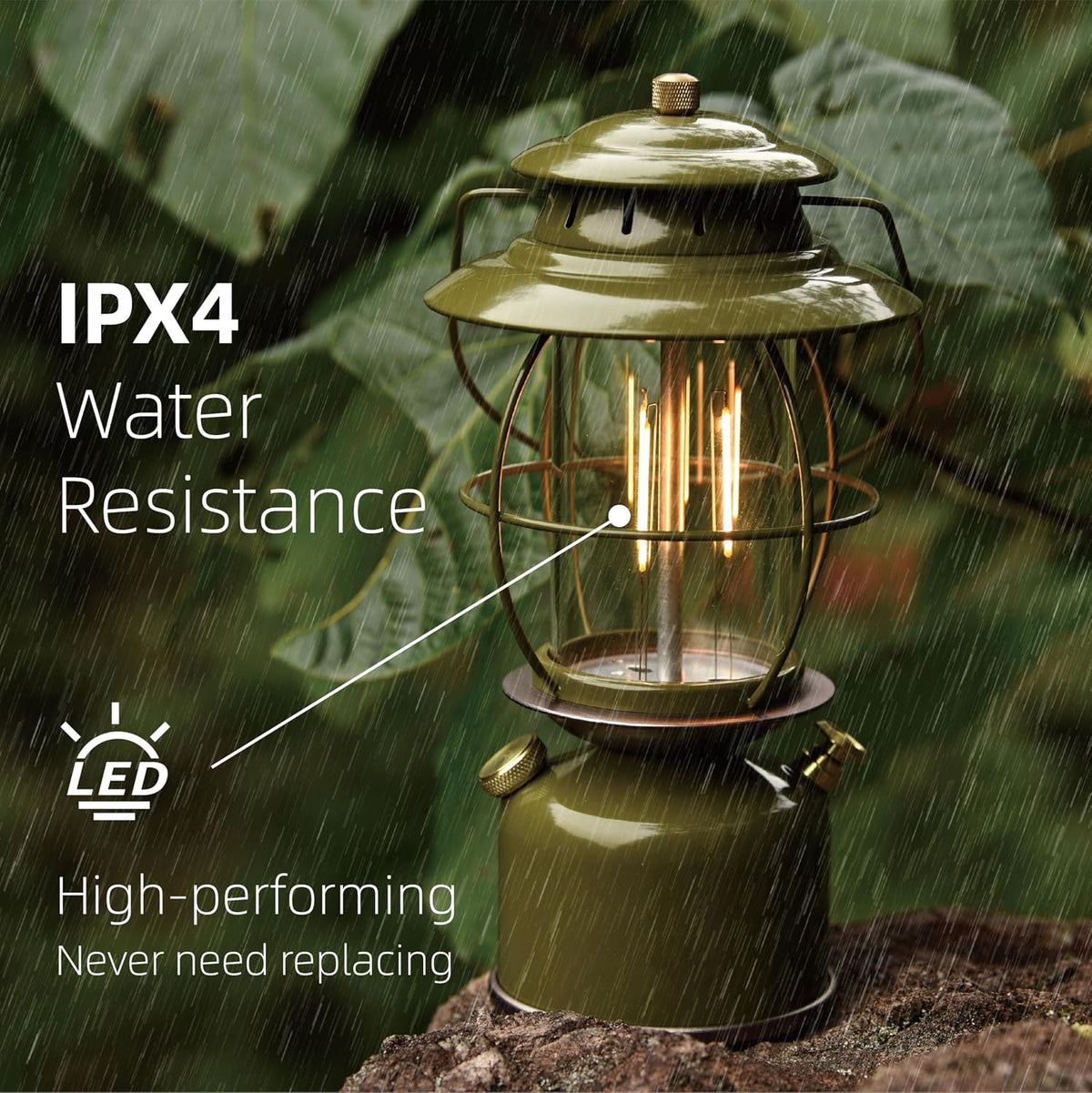 Metal Vintage LED Camping Lantern