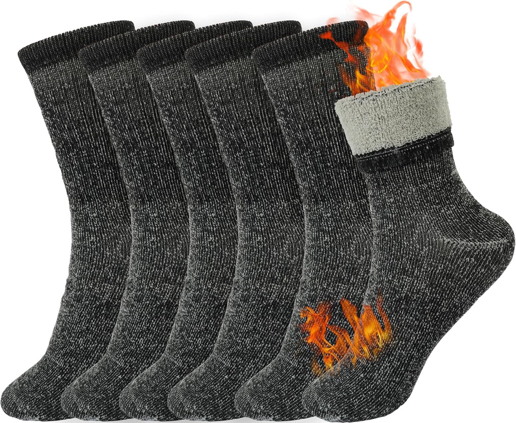 BomKinta Wool Hiking Socks Women Merino Thick Warm Thermal Boot Sock 5-11