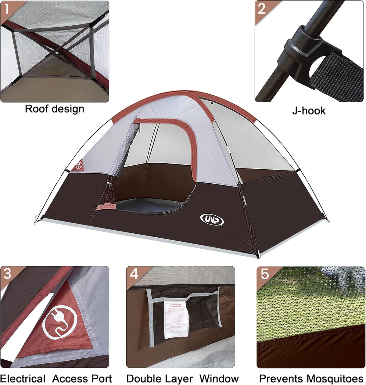 Camping Tent 2-4 Person Dome Tents