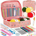 Aeelike Crochet Kit for Beginners- Ideal DIY Craft Gift for Women, Pink