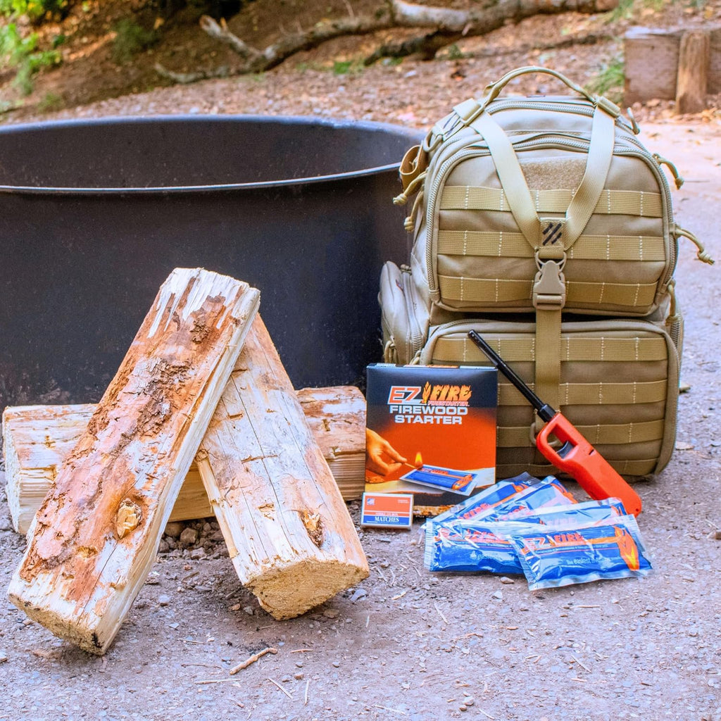 – All-Natural Fire Starters for Campfires, Fire Pits, BBQs & Fireplaces – Long Burning, Weather-Resistant, Non-Toxic & Easy to Light | 50 Pack