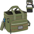 Fishing Tackle Bags, 19L Waterproof Tackle Box Organizer Shoulder