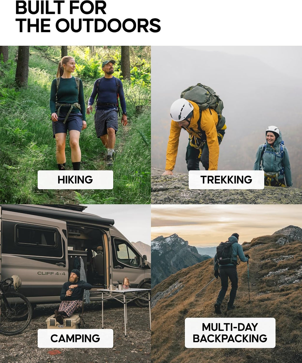 DANISH ENDURANCE Merino Wool Hiking Socks, Lightweight, 3 & 5-Pack