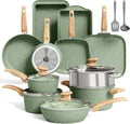 MAISON ARTS 17 Piece Pots and Pans Set Non Stick, Induction Cookware Sets