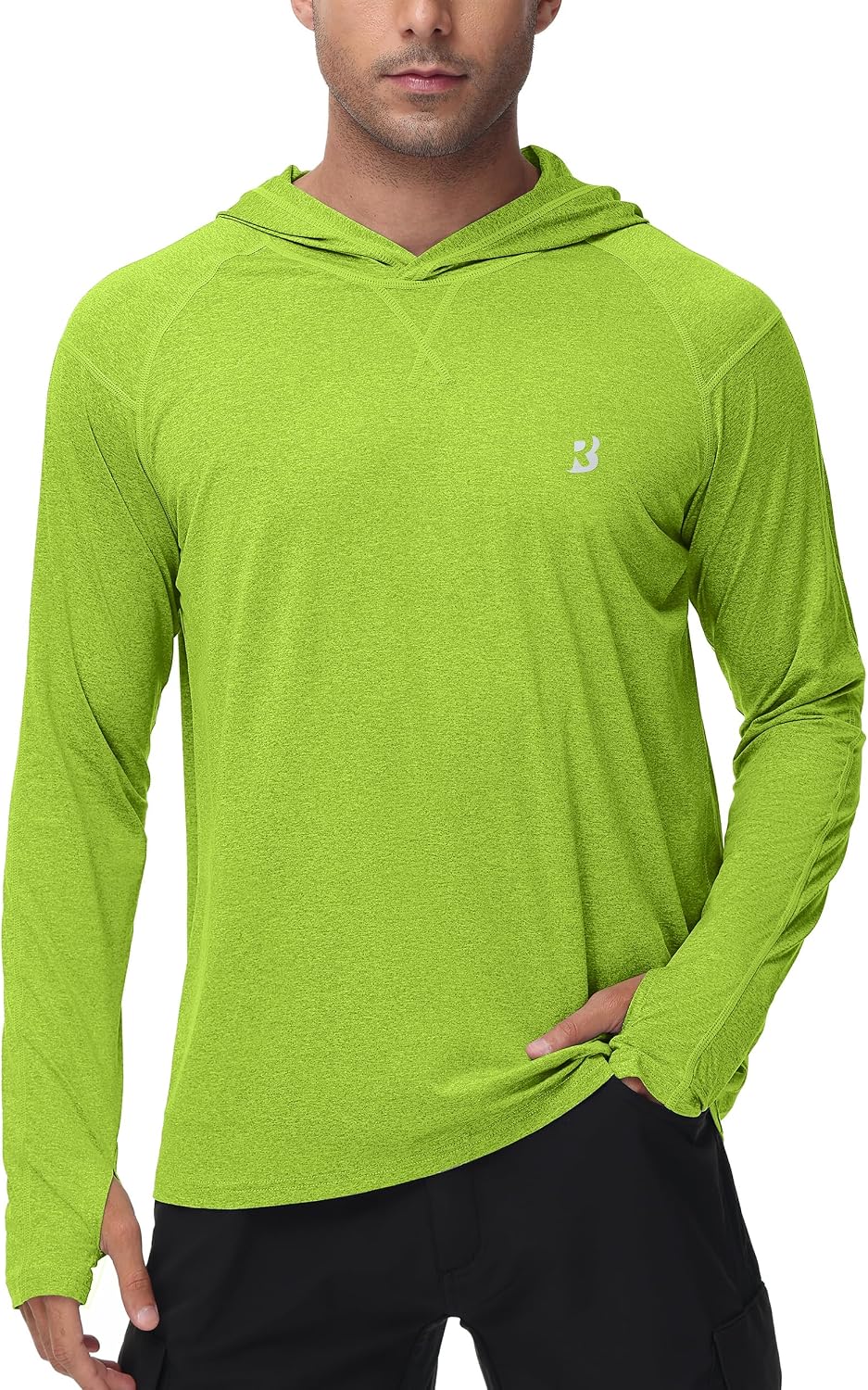 Roadbox Men's UPF 50+ Fishing Shirts, Long Sleeve UV Sun Protection Hoodie