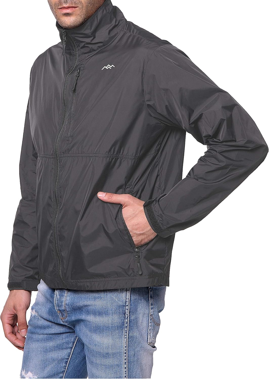 TRAILSIDE SUPPLY CO. Mens Windbreaker Jackets Lightweight Packable Jacket