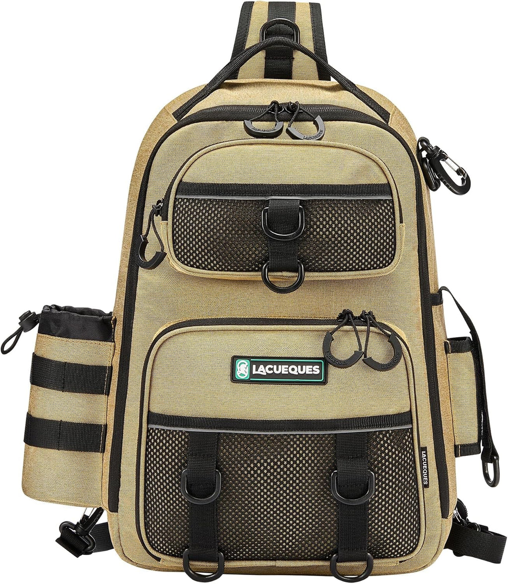 22L Wading Fishing Tackle Sling Bag, Holds 3x 3700 Boxes, Grey