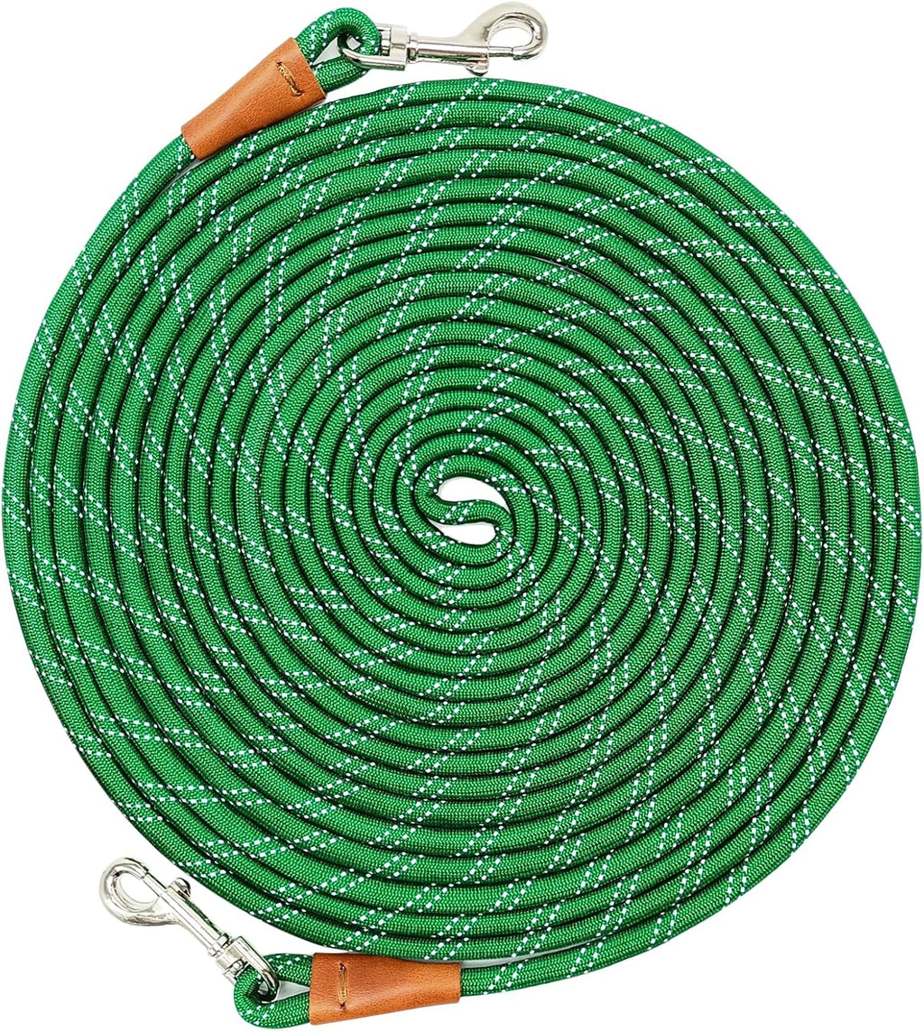 WYuZe Reflective Tie Out Rope for Small Dogs Cats 30FT Dog Tether for Yard