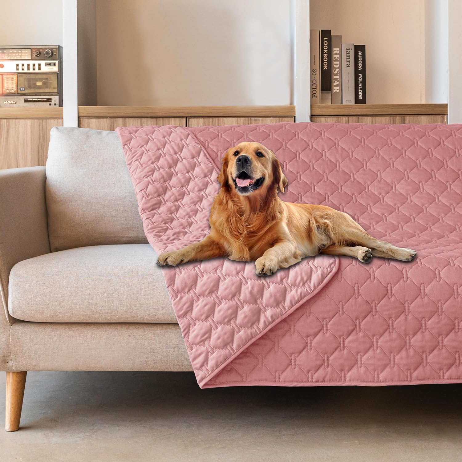 gogobunny Waterproof Dog Blanket, Couch Covers for Sofa, Reusable Pee Pads