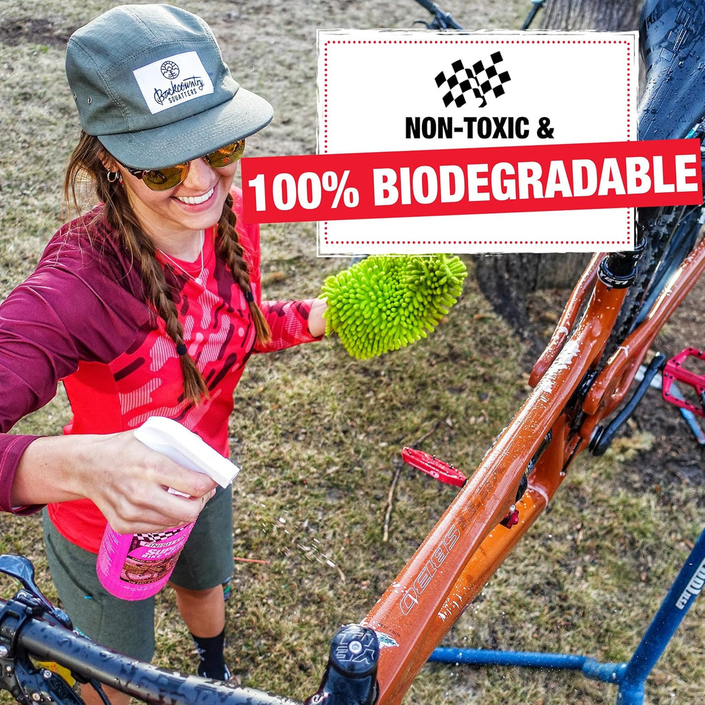 Finish Line Super Bike Wash – Professional Biodegradable Bicycle Cleaner with Advanced Cleaning Agents and Rust Inhibitors – Safe on All Components