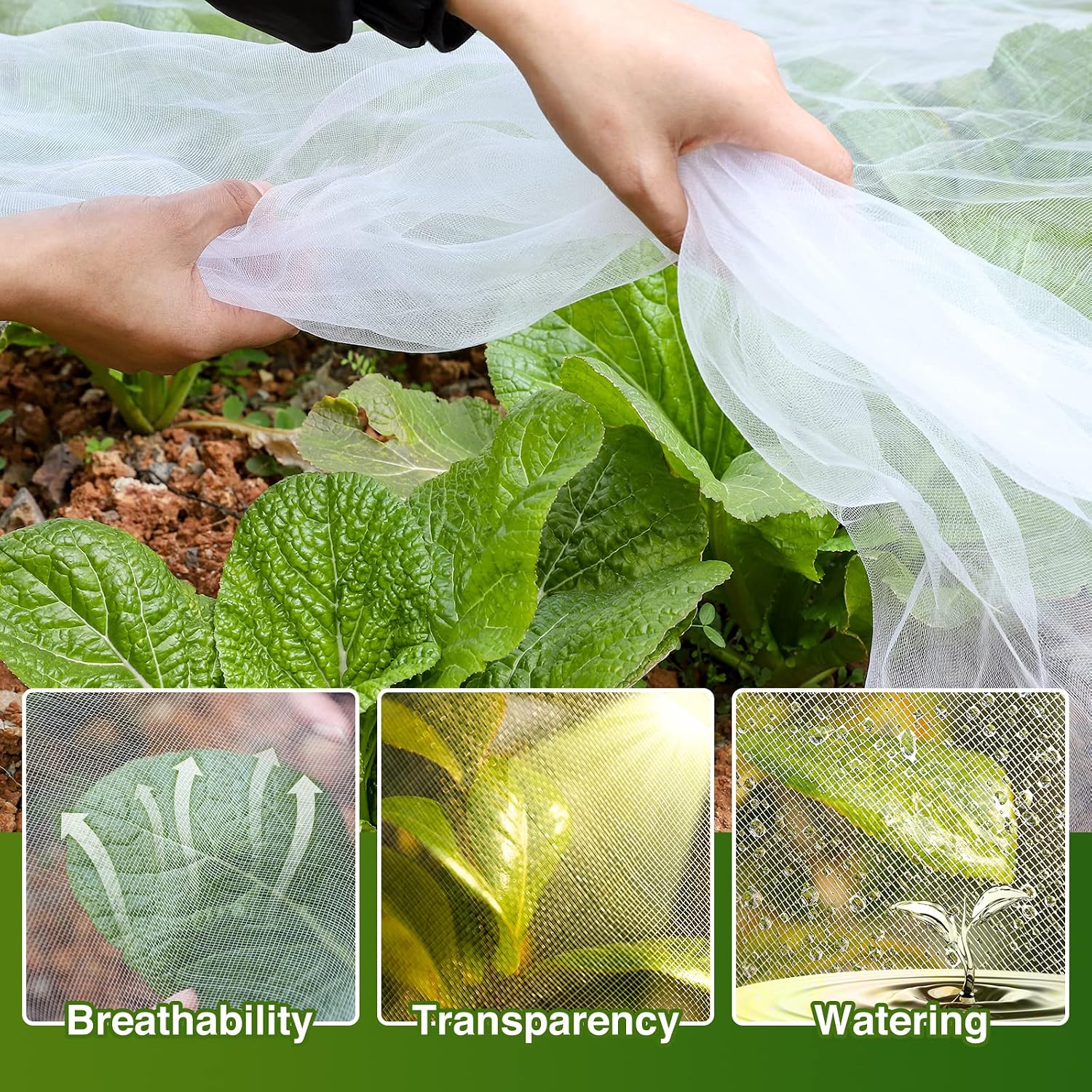 10 X 50FT Garden Mesh Netting Barrier,Fruit Tree Plant Netting