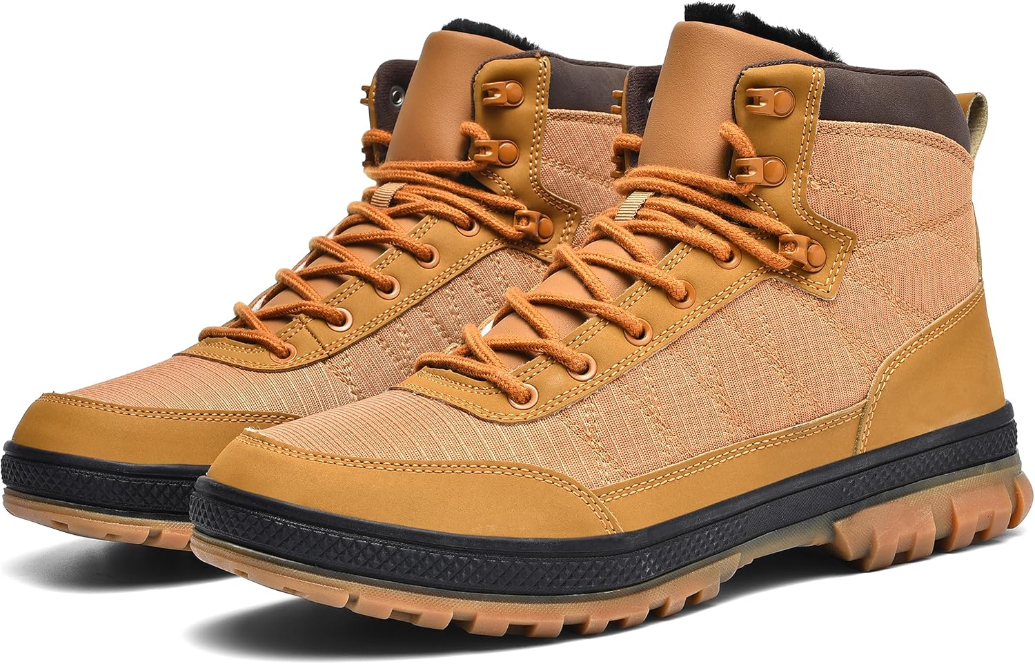 Wondamo Men's Winter Hiking Snow Boots