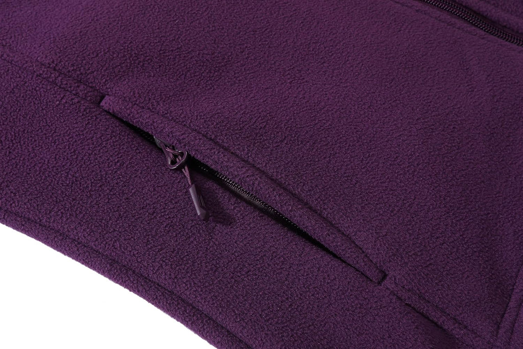 GIMECEN Women's Full Zip Soft Polar Fleece Jacket Outdoor Recreation Coat