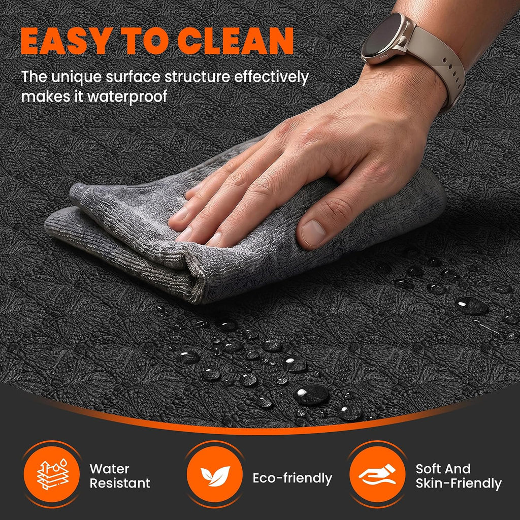 Stepwaver Large Exercise Mat for Home Workout, 6x4/7x5/8x5/9x5/10x5 FT